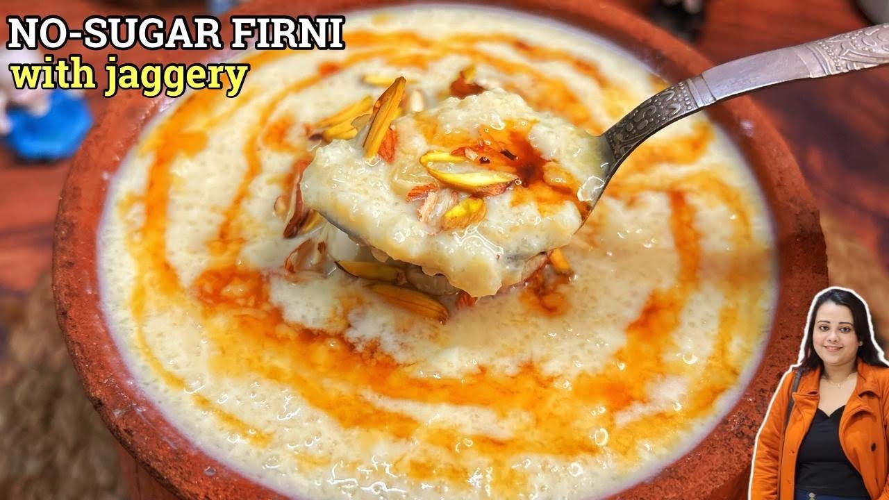 हलवाई जैसी मलाईदार गुड़ की फिरनी - दूध फटने की टेंशन खत्म! Perfect Phirni Tips||perfect firni recipe