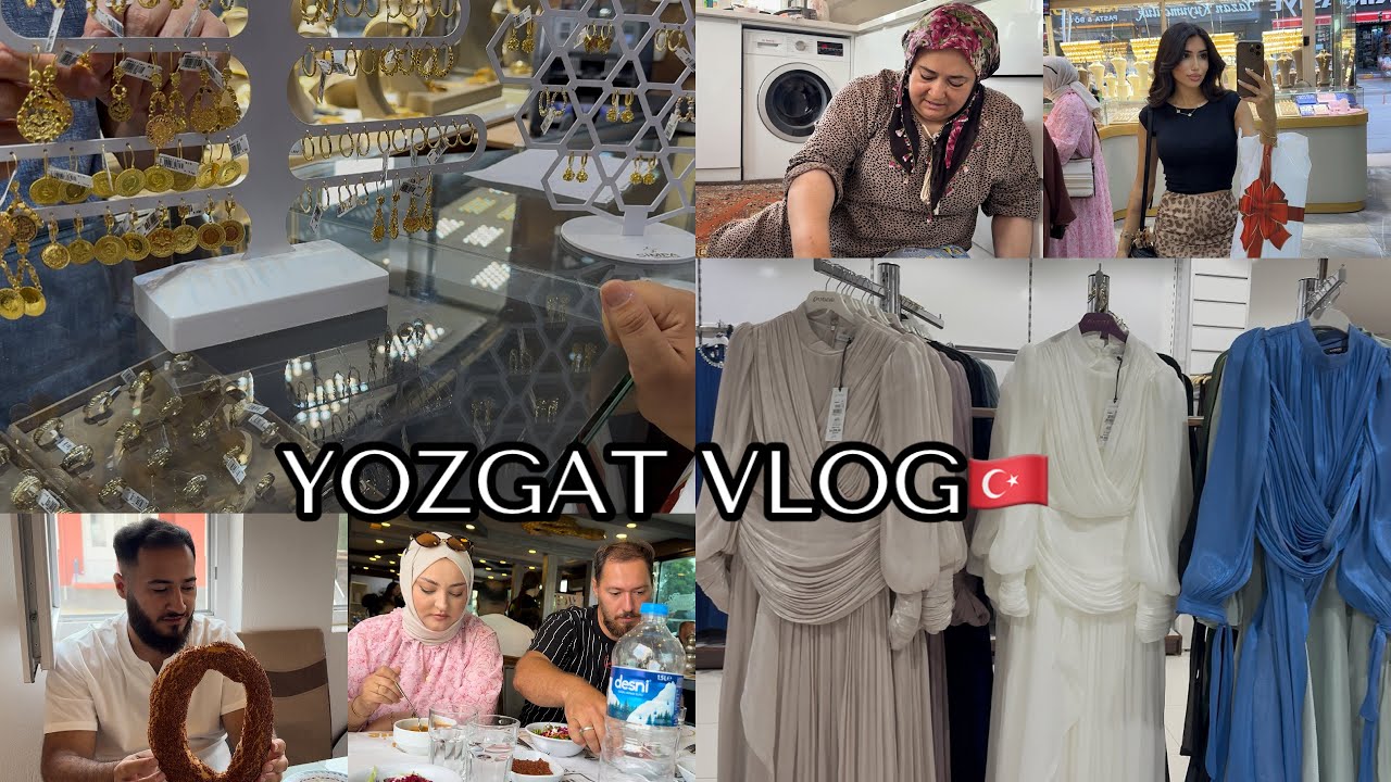 KUYUMCU GEZİYORUZ😍ABİYELER ALINDI👗KÖY KAHVALTISI🍳BOL GEZMELİ ÇARŞI TURU🇹🇷
