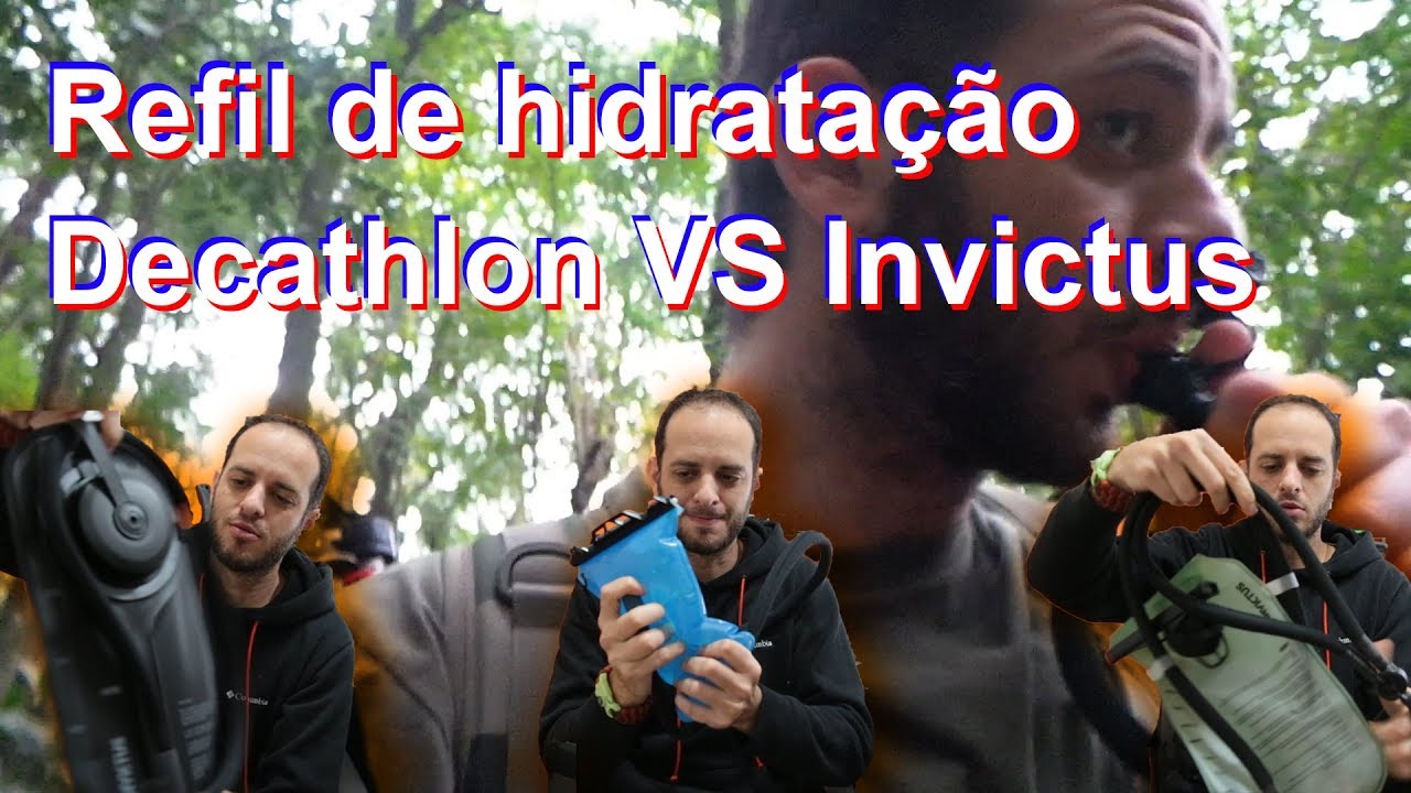 Comparativo: refil hidratação (Decathlon vs Invictus)