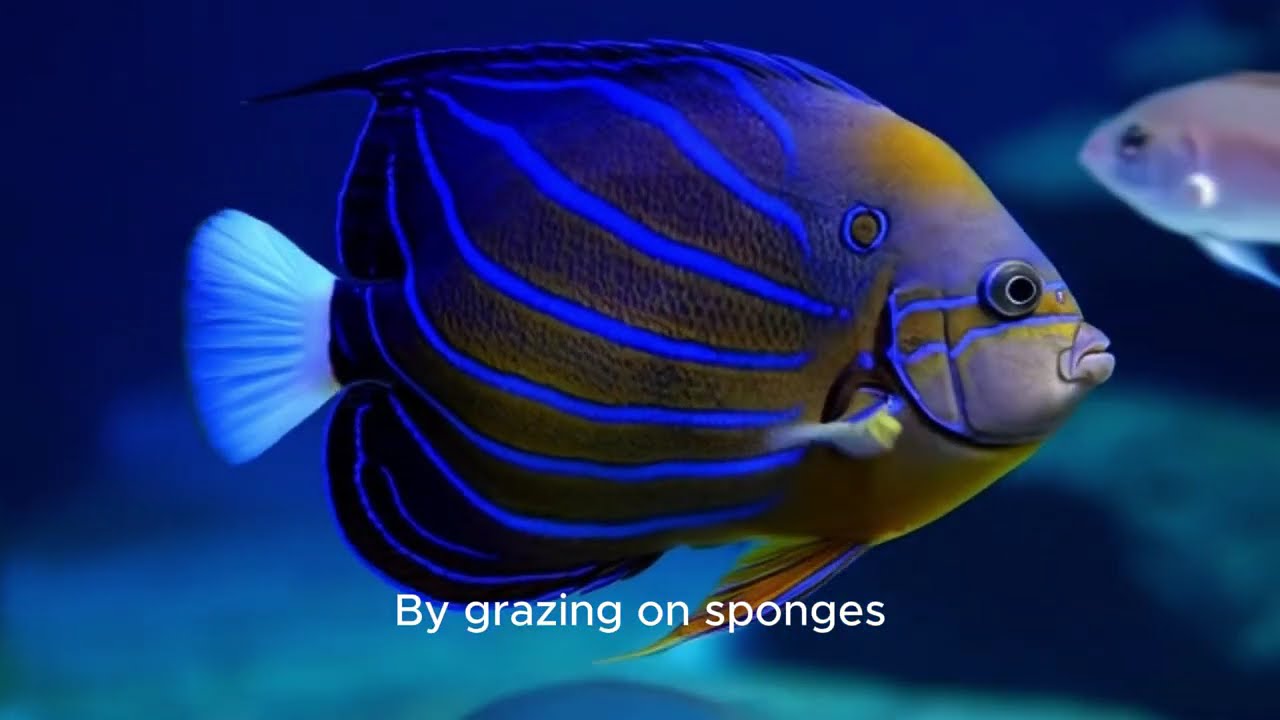 The Blue ring Angelfish (Pomacanthus Annularis)