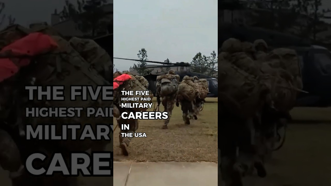 Top 5 Highest Paid Military Careers in USA #ranking #militarycareer #jobs