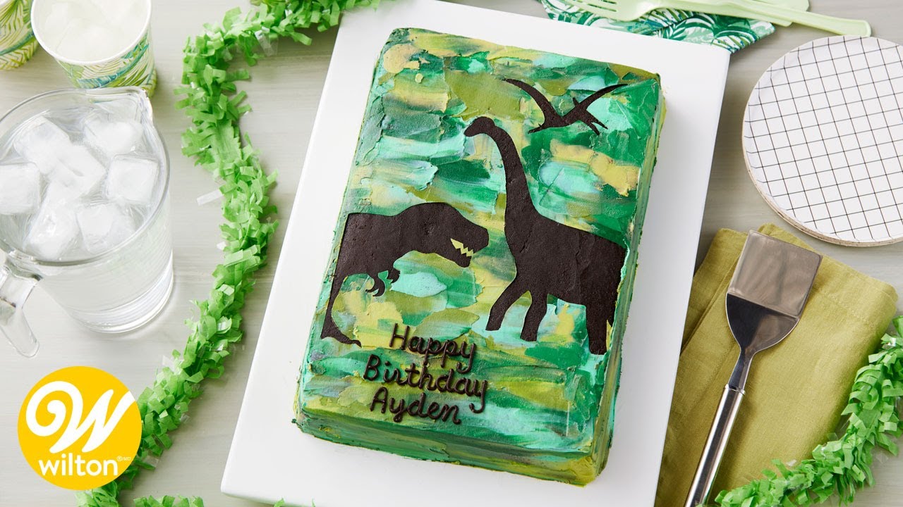 How to Make a Dinosaur Sheet Cake | Wilton