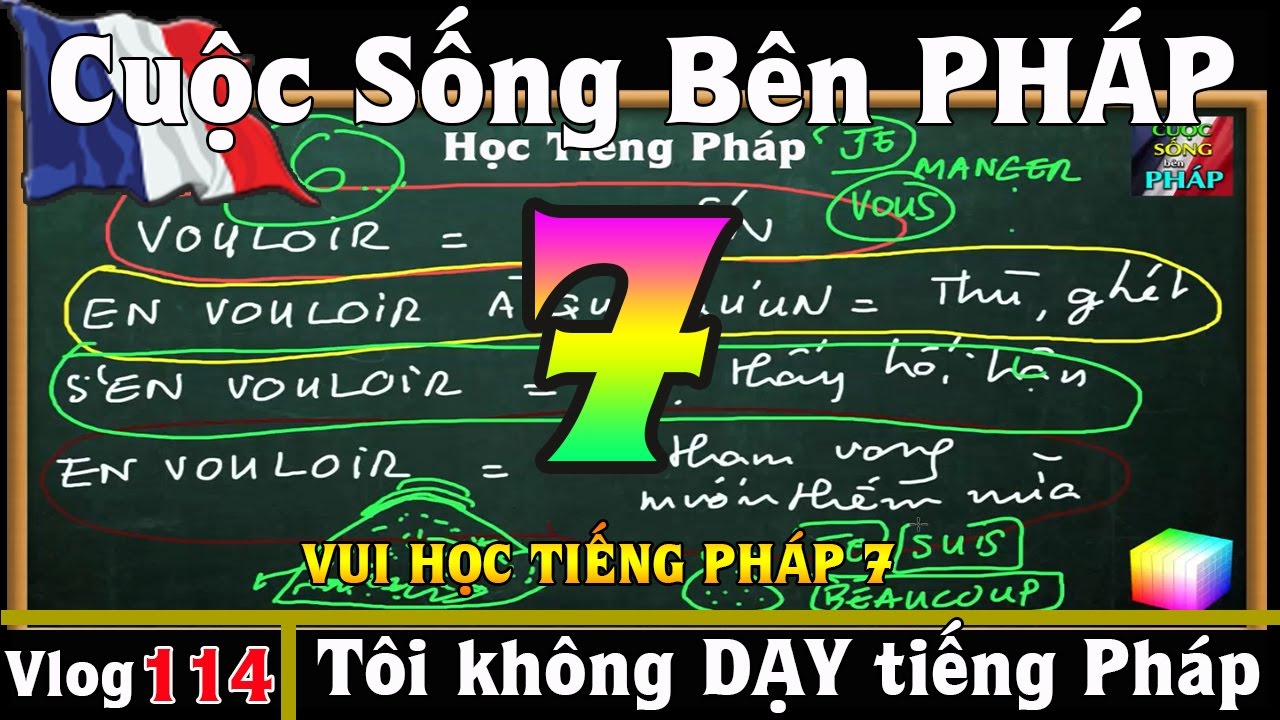 Học Tiếng Pháp # 7 : Tôi không DẠY tiếng Pháp - Cuộc Sống Bên PHÁP vlog 114