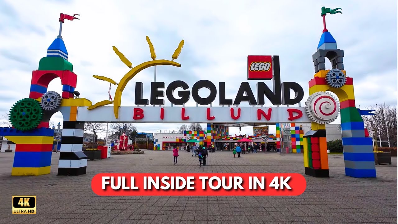 LEGOLAND BILLUND DENMARK 4K FULL Walking Tour INSIDE