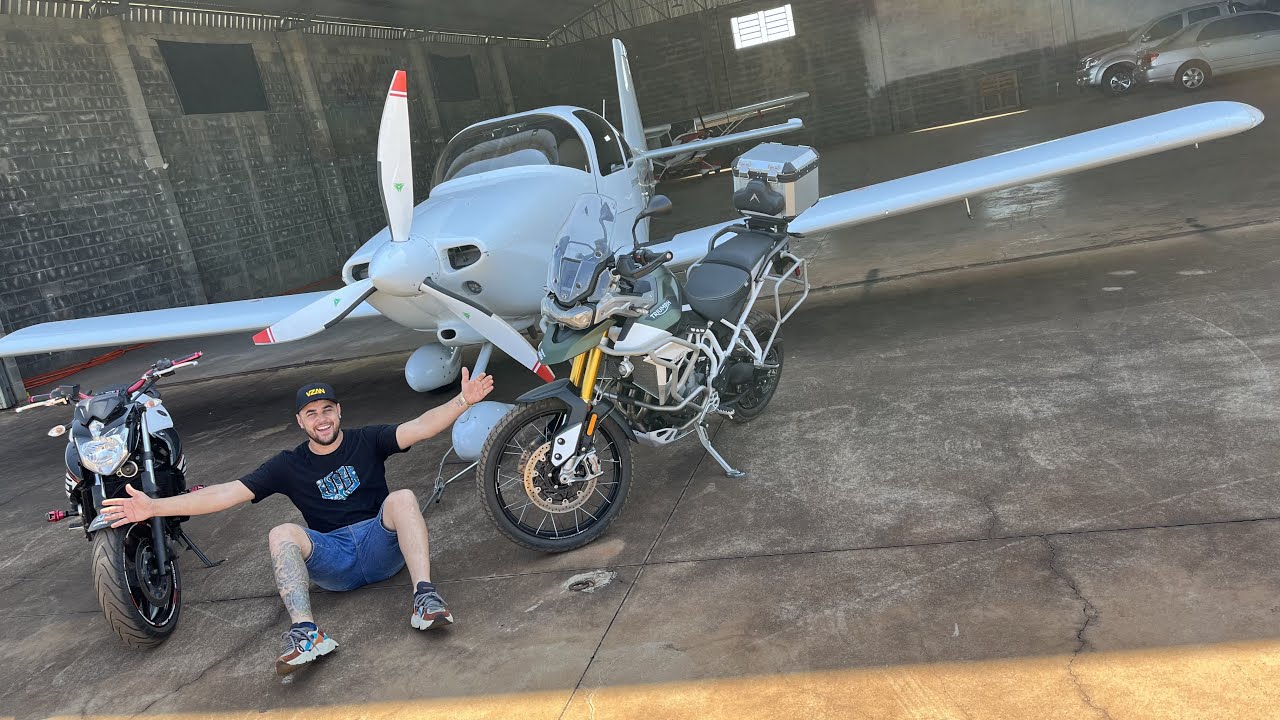 FUI NO AEROPORTO LAVAR TIGER 900 E O AVIÃO DO MEU AMIGO