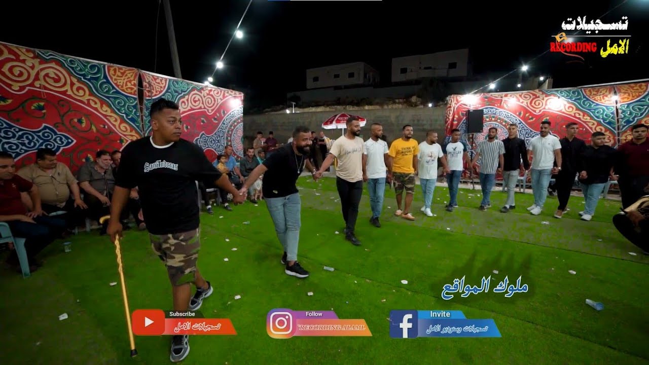 دبكة لعن الله الكفار💥  شباب اريحا يقتحمون الحفل💥 مع الفنانين مؤنس ومعتصم حواوره 2022