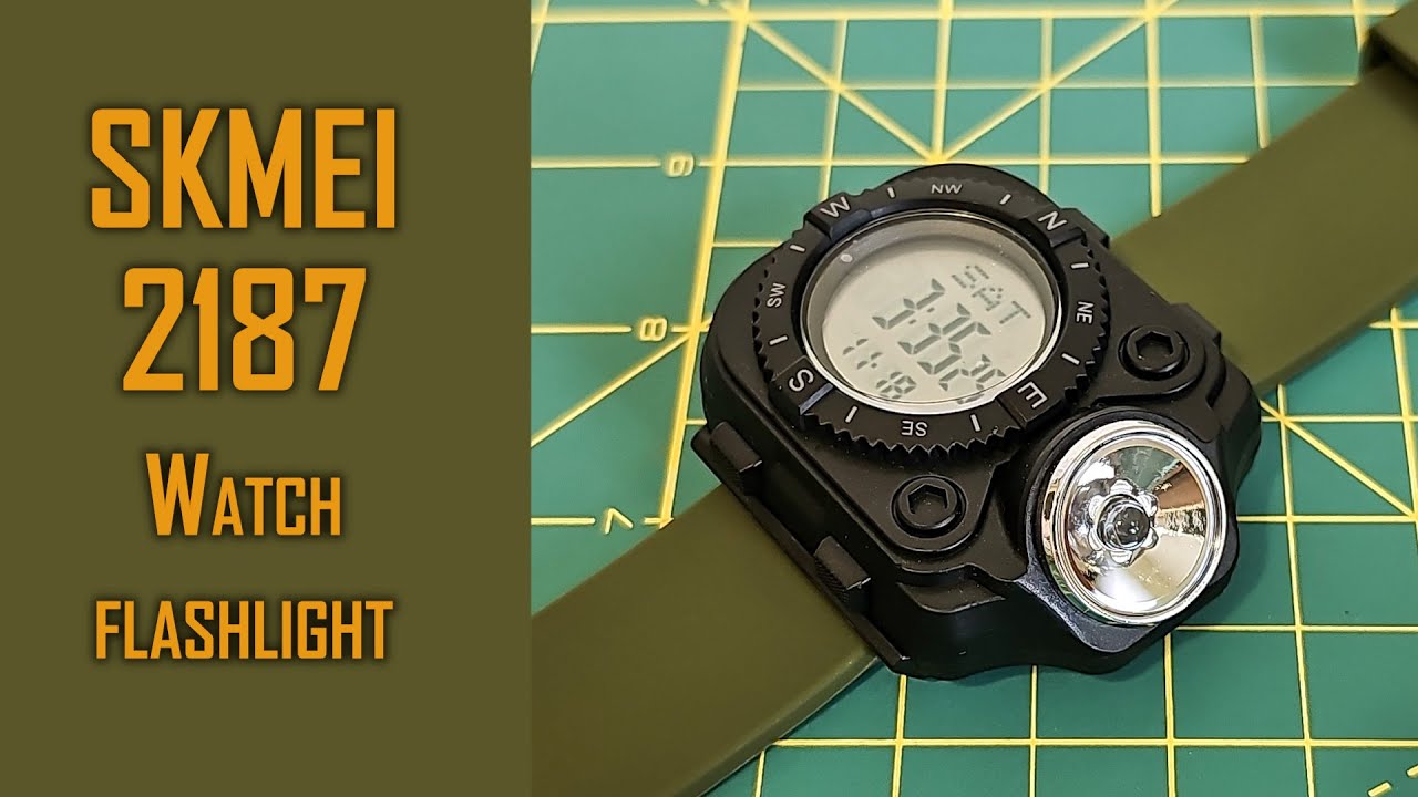 Skmei 2187 digital watch-flashlight review #skmei #skmeiwatch #gedmislaguna