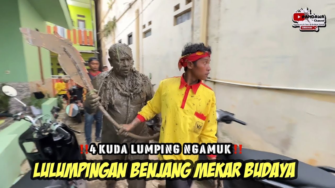 4 Kuda Lumping Ngamuk!! Lulumpingan Benjang Mekar Budaya Pasir Jati Cinangka