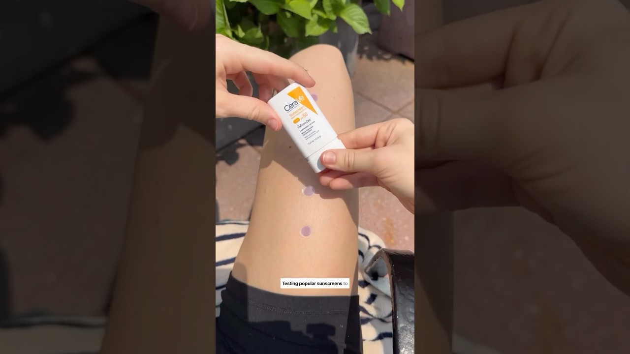 TESTING VIRAL SUNSCREEN. SUGAR GOOP, CERAVE, NAKED SUNDAYS #skincaretest #skincareroutine