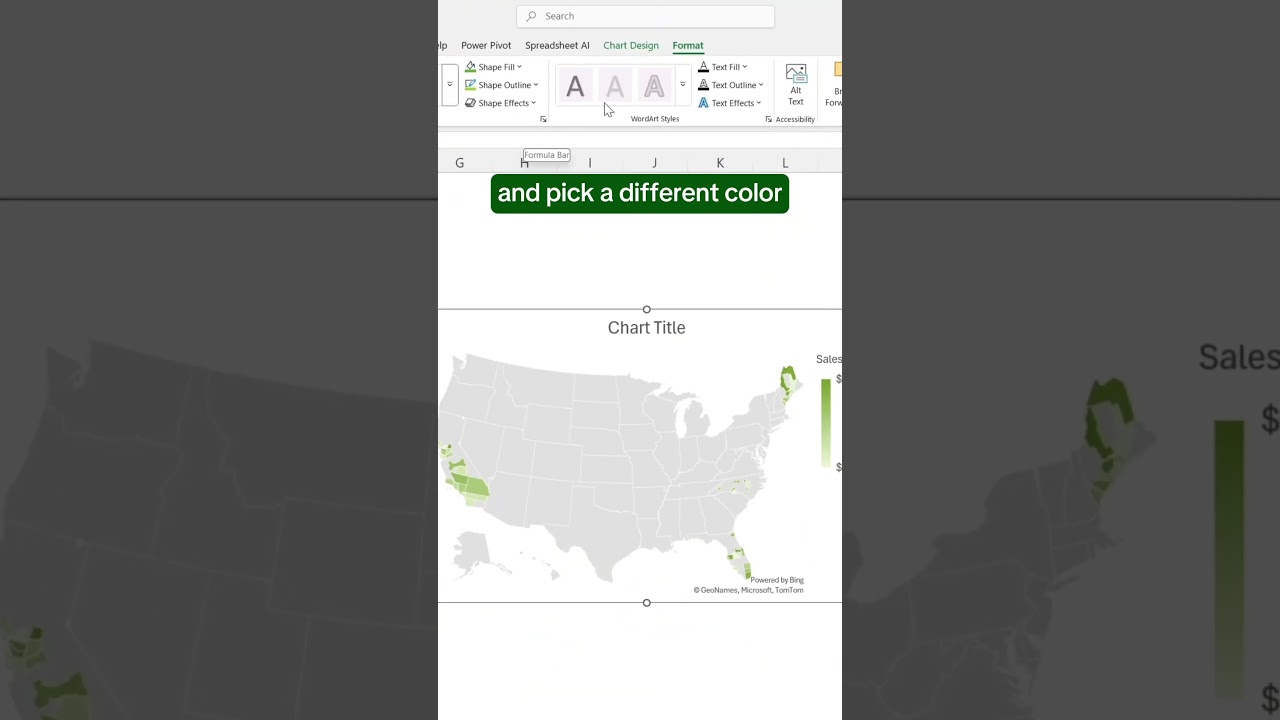 Как создать карту в Excel! #excel #excelchart #spreadsheet