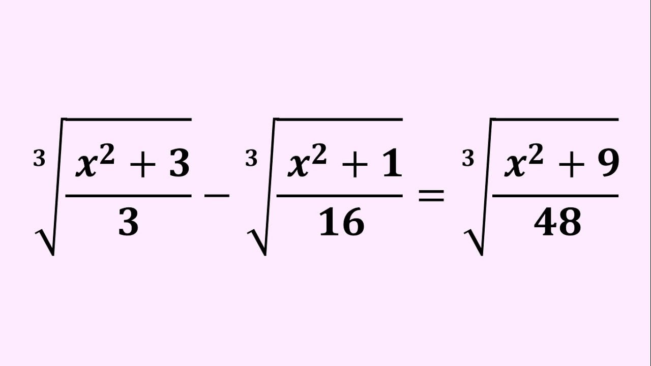 Can You Solve This Radical Equation? | Algebraic Challenge