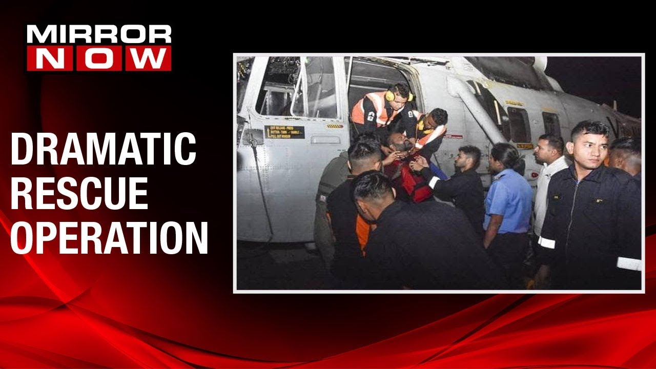Indian Navy rescue five coast guards and a army officer in Marve