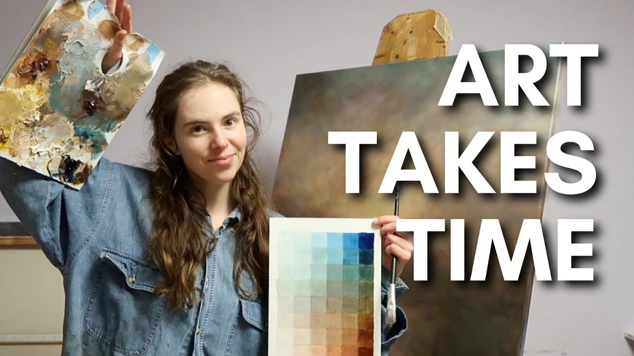 How much do I actually paint? A whole week of art - Vlog