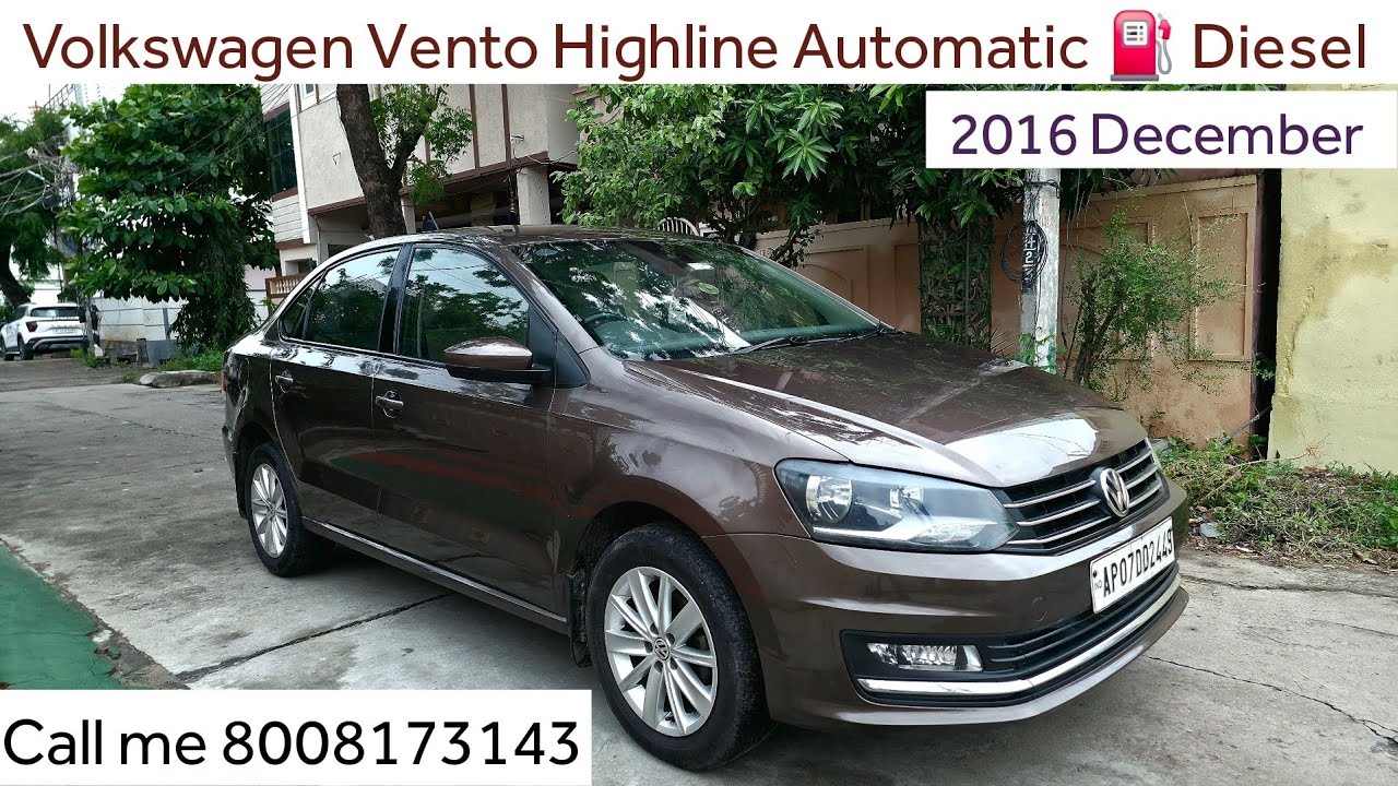Volkswagen Vento Highline ( Automatic ) ⛽ Diesel 2016 December For Sale @Haniya Car Decors 