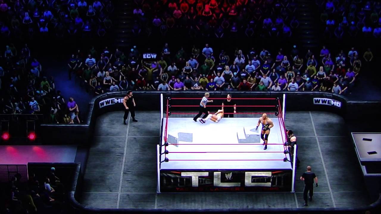 WWE13 TLC Sims - The Shield vs. Team Hello No/Ryback pt3