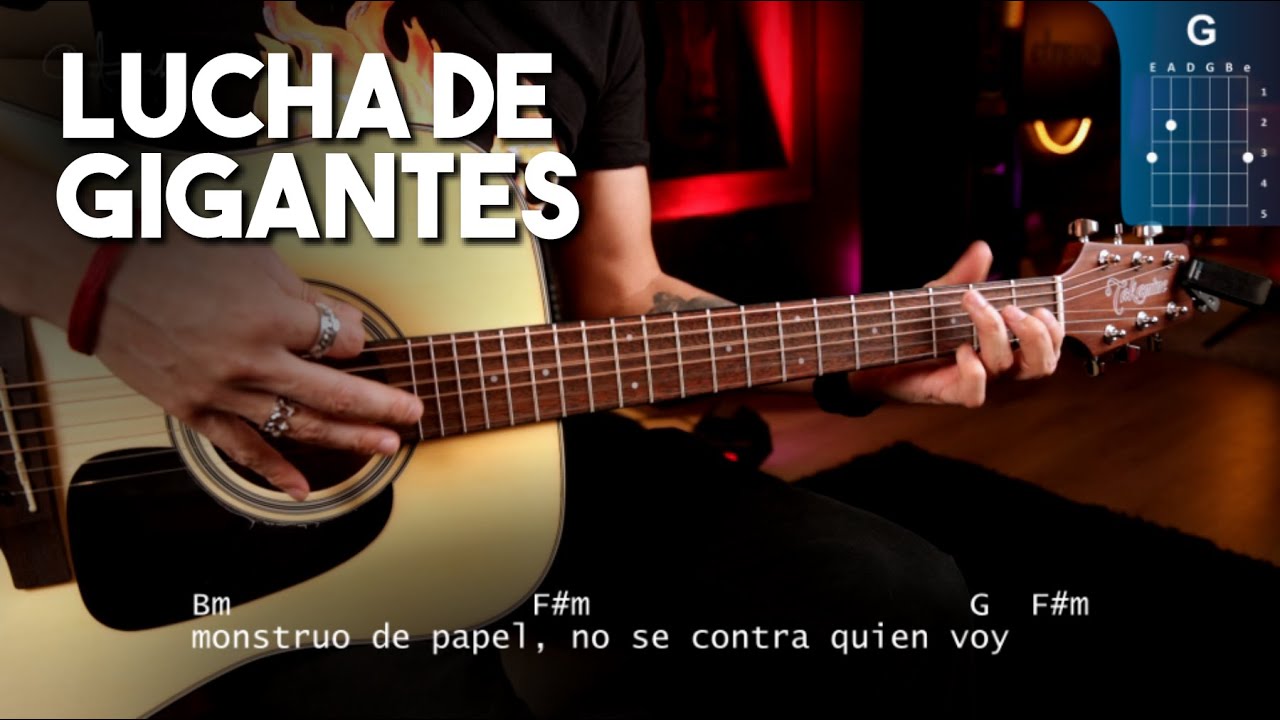 LUCHA DE GIGANTES - Nacha Pop ACORDES ORIGINALES | Guitarra TUTORIAL COMPLETO Christianvib
