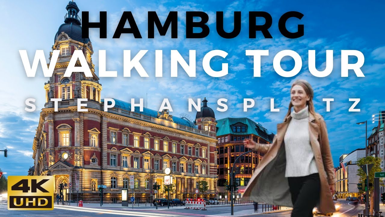 4K 60FPS - HAMBURG Walk -  Stephansplatz - Gänsemarkt - Germany 🇩🇪 - City Walk UHD  [February 2022]