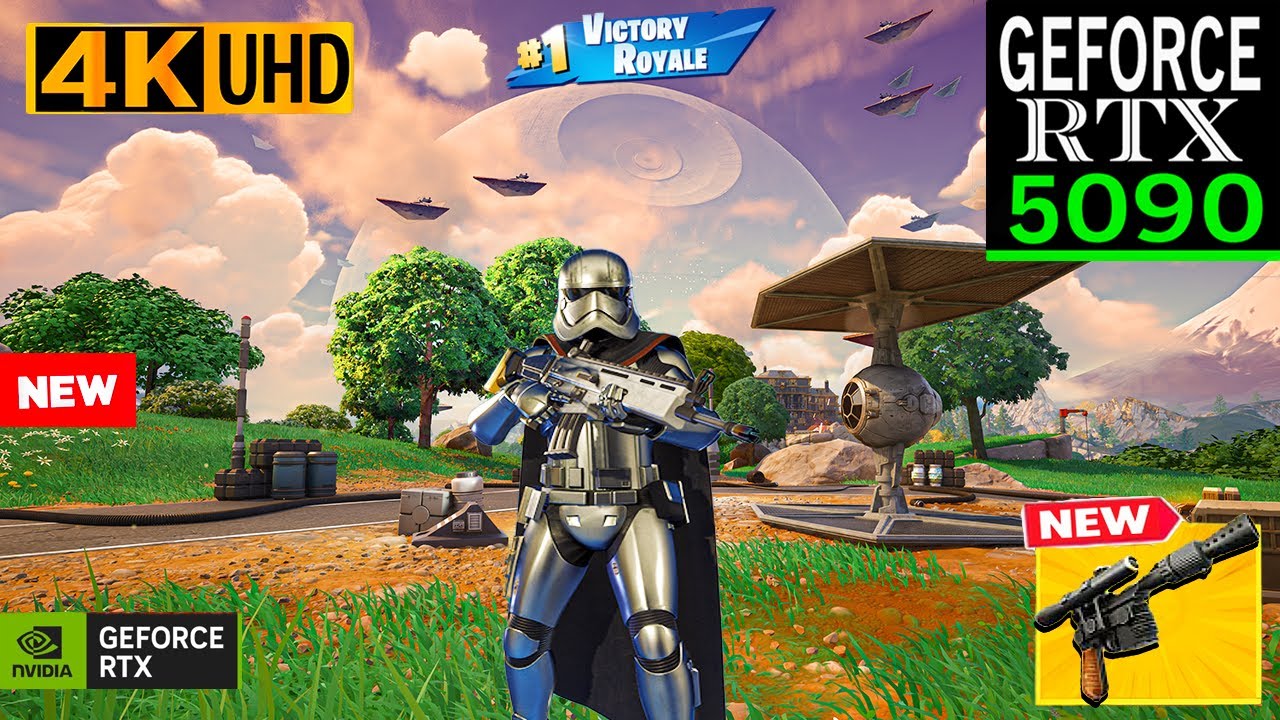 Fortnite Captain Phasma Skin Gameplay | RTX 5090 4K MAX Graphics | Star Wars Season #fortnite