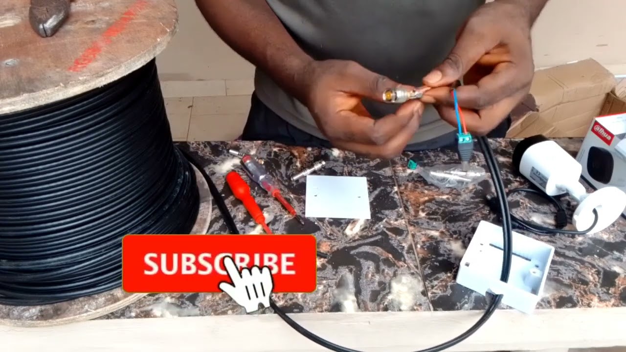 How to Connect BNC and Power Connectors to RG59 Coaxial Cable | CCTV Camera Wiring Tutorial