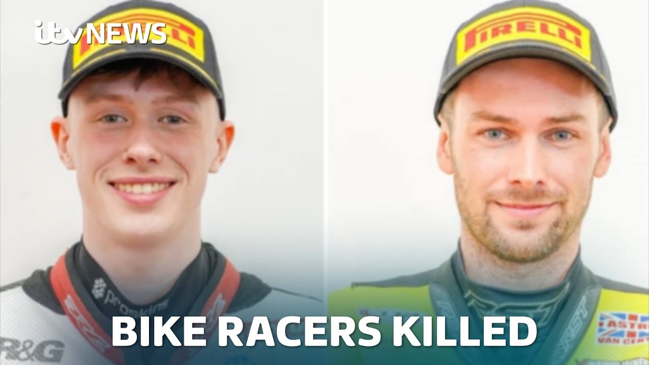 Two men killed in 'chain reaction' crash at British Supersport motorbike race in Cheshire | ITV News