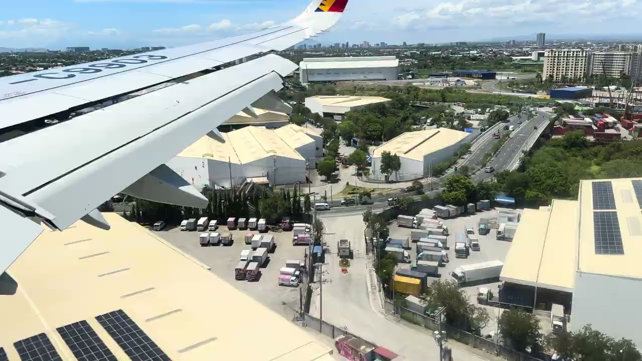 Airplane ASMR - Real Flight - Airbus 321 RP-C9903 RKSI-RPLL Landing