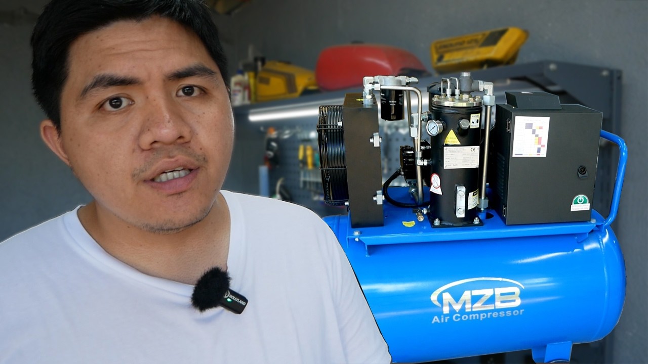 tools at 10hp screw aircompressor para sa bagong garahe