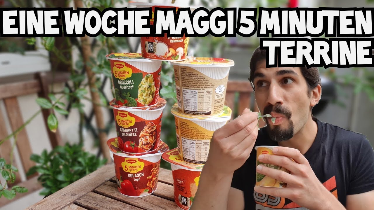 EINE WOCHE Maggi 5 Minuten Terrine | Welche ist die BESTE?!