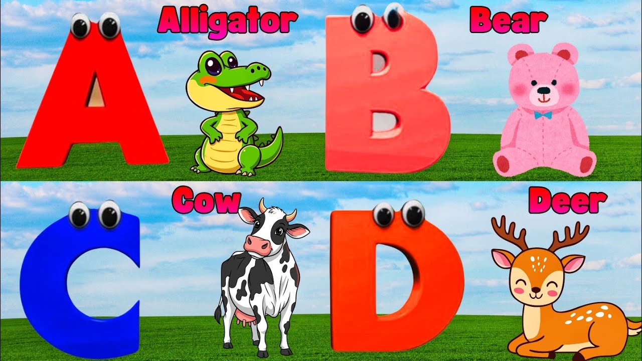 Phonics Animals Song | Learn ABC Alphabet with Animals for Kids | A For Alligator 