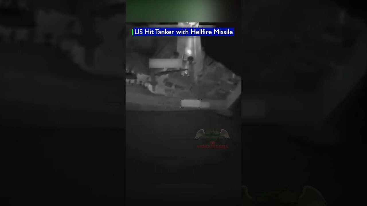 U.S. Navy Stops Oil Tanker with Hellfire Missile!!