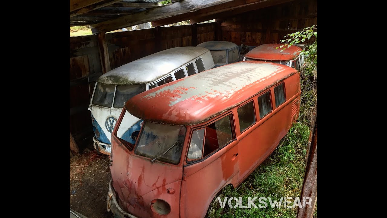 Forgotten Volkswagen Split Window Bus Hoard.