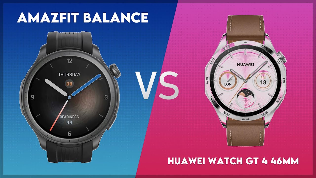 Amazfit Balance vs Huawei Watch GT 4 46mm Comparison