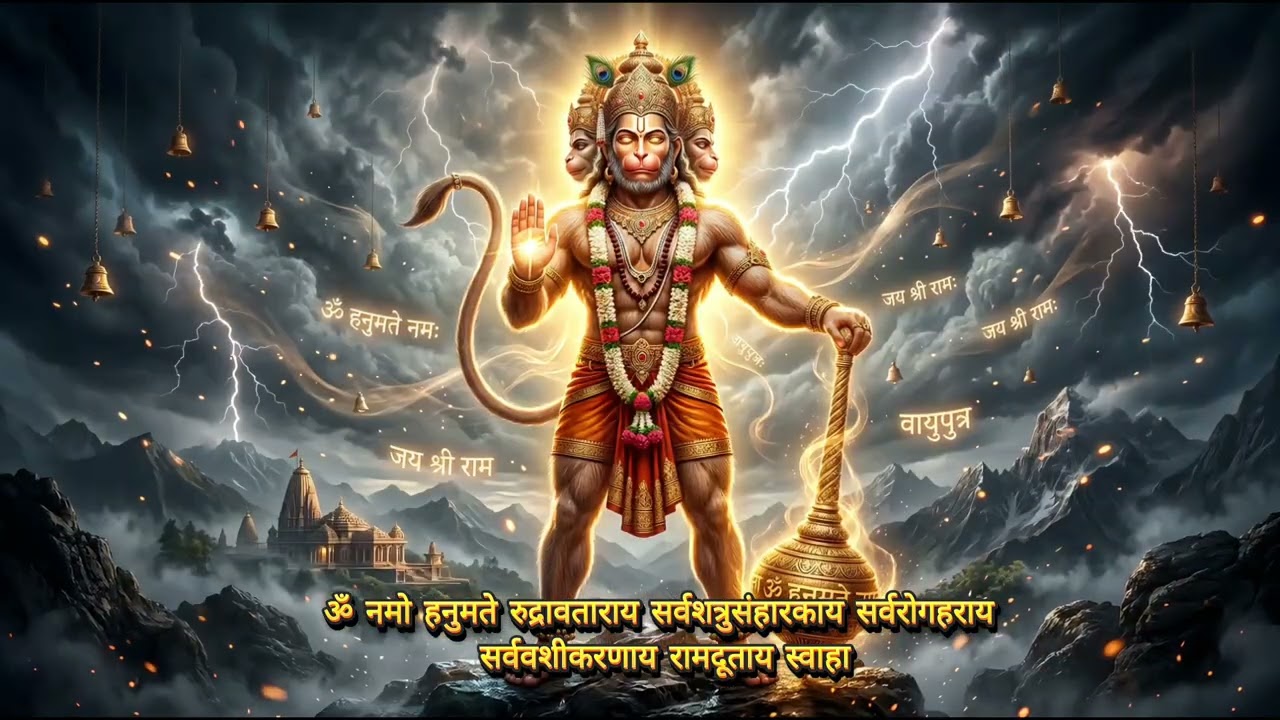 हनुमान रक्षा मंत्र 108 बार | संकट मुक्ति और सुरक्षा के लिए शक्तिशाली मंत्र | Hanuman Raksha Mantra