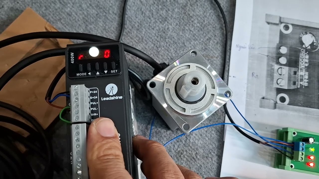 mạch chuyển đổi xung 5v lên 24v cho động cơ servo và động cơ bước