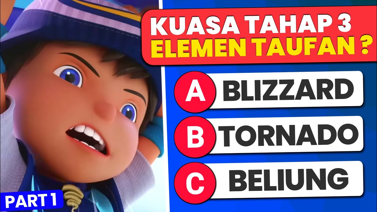 🌀[MEGA QUIZ] BOBOIBOY GALAXY WINDARA 🌪 (Bagian 1) | 30 SOAL EASY-MEDIUM-HARD