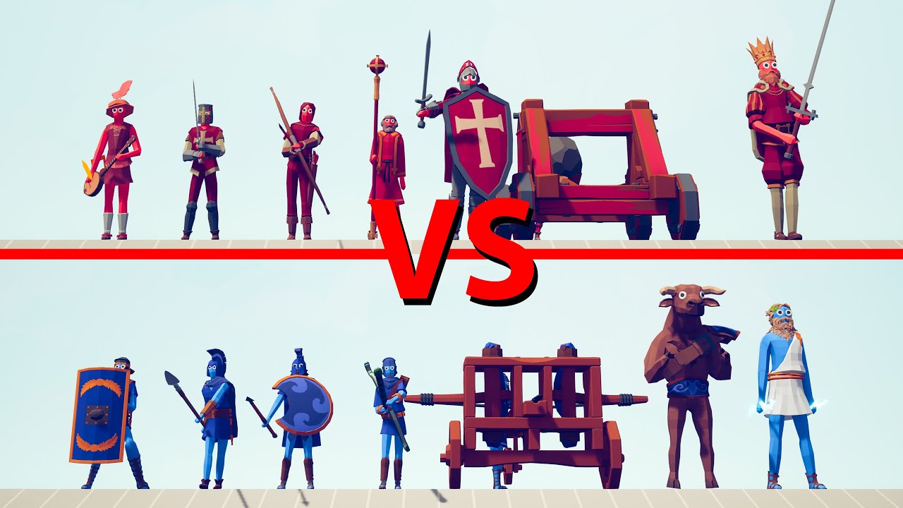 MEDIEVAL TEAM vs ANCIENT TEAM - Totally Accurate Battle Simulator TABS