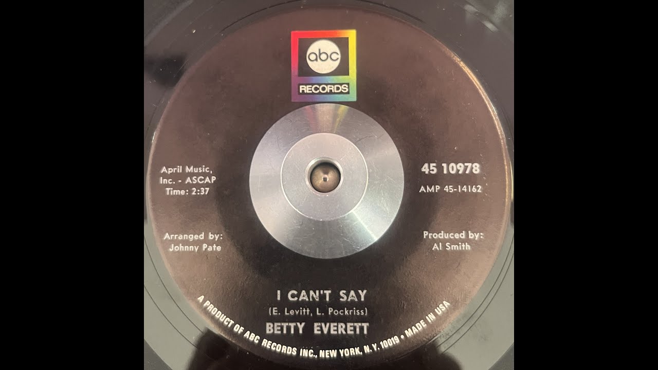Betty Everett   I Can't Say
