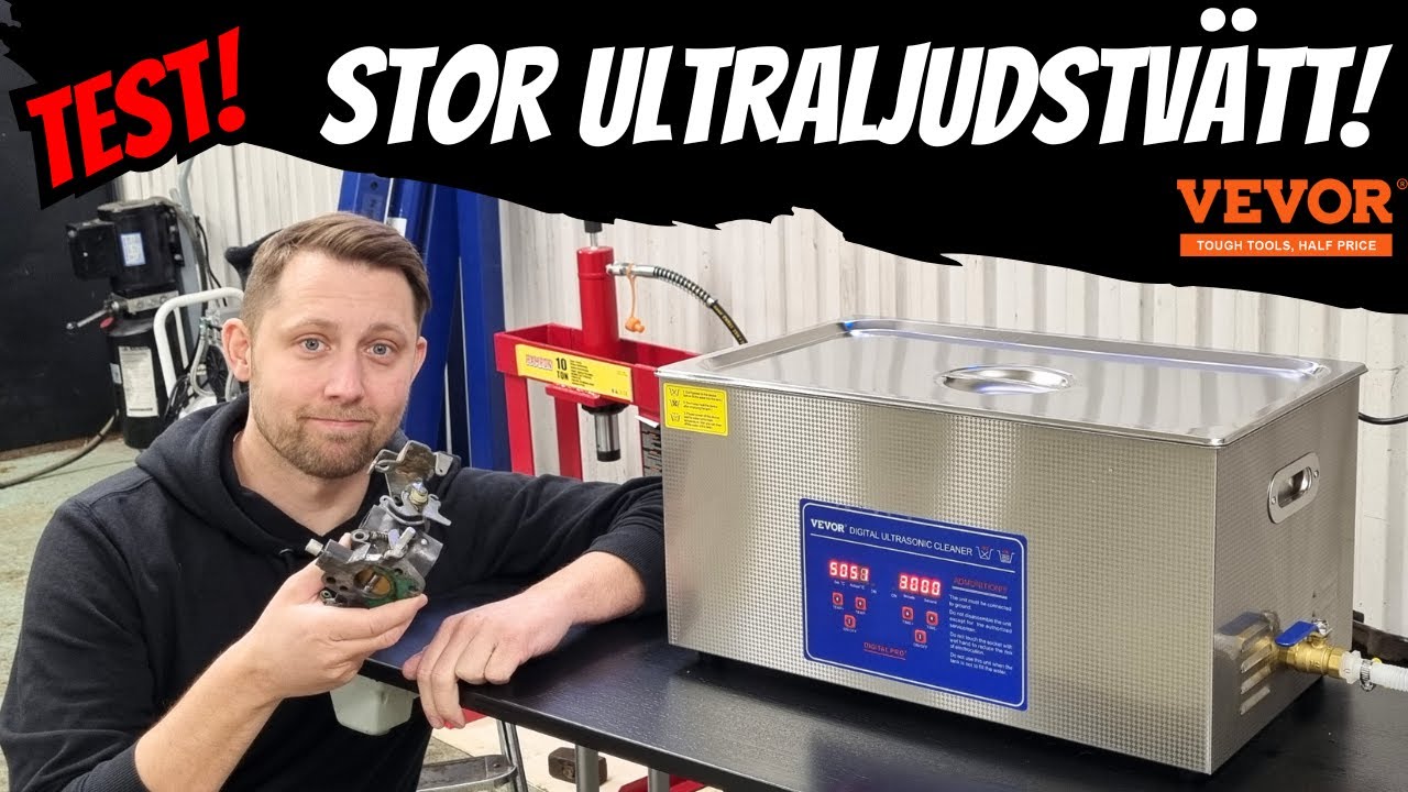TESTAR EN STOR ULTRALJUDSTVÄTT FRÅN VEVOR! 22 LITER! Är den något att ha?