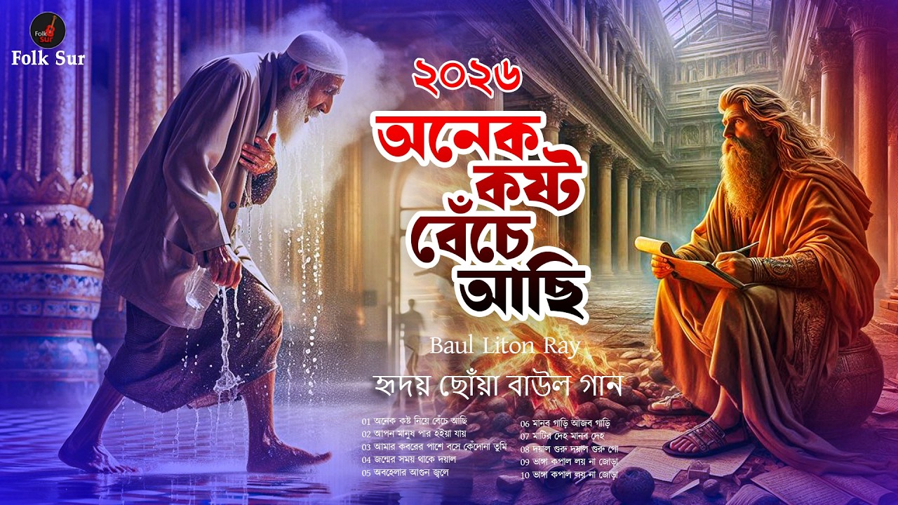 অনেক কষ্ট বেঁচে আছি 😢  আবেগী বাউল গান | হৃদয় ছোঁয়া বাউল গান 2026 | Baul Liton Ray | Folk Sur