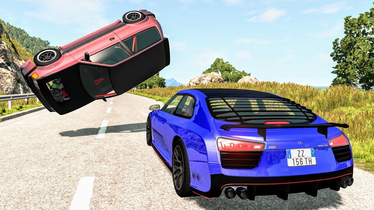 High Speed Traffic Crashes #84 - BeamNG Drive | CrashBoomPunk