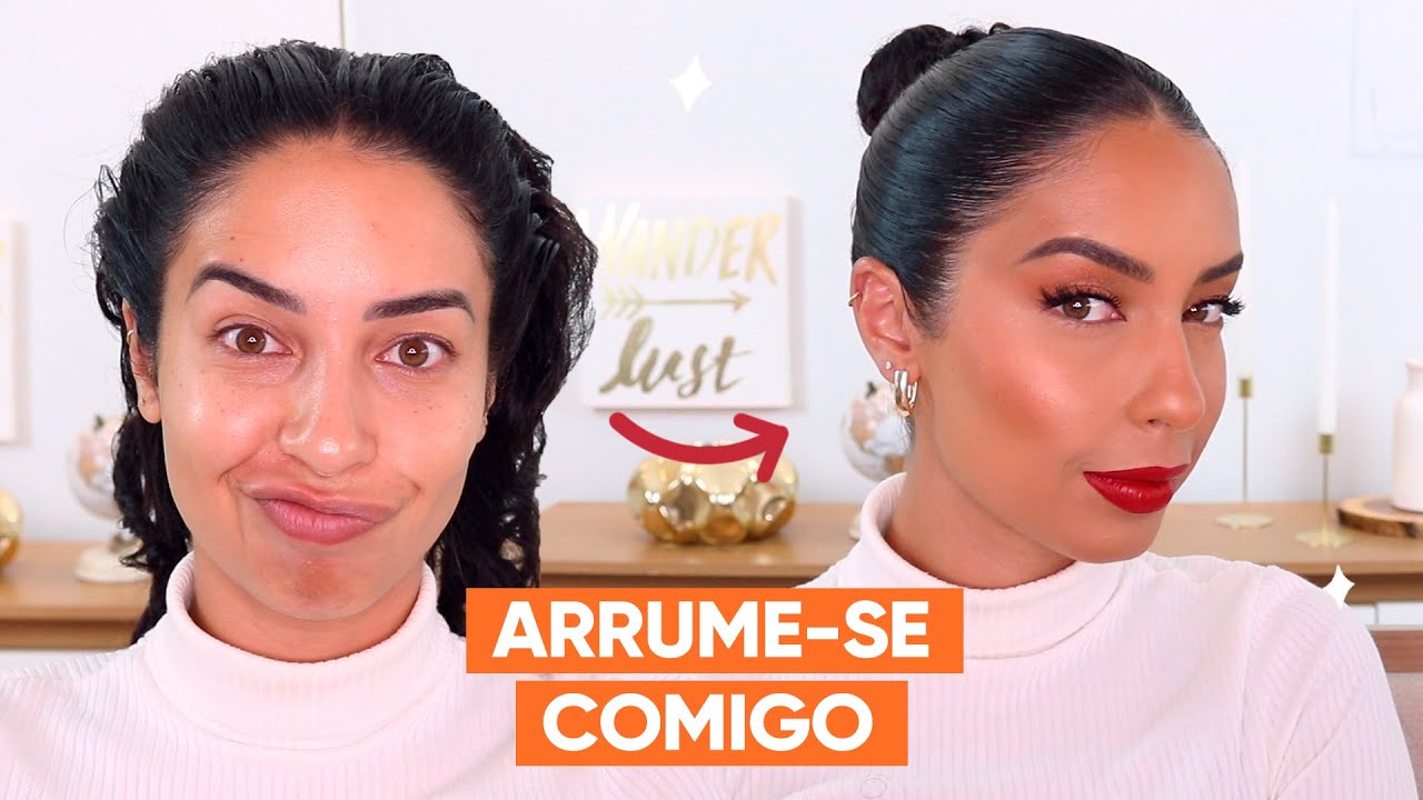 PENTEADO FÁCIL PRA CABELO CACHEADO E MAKE BÁSICA | JULIANA LOUISE