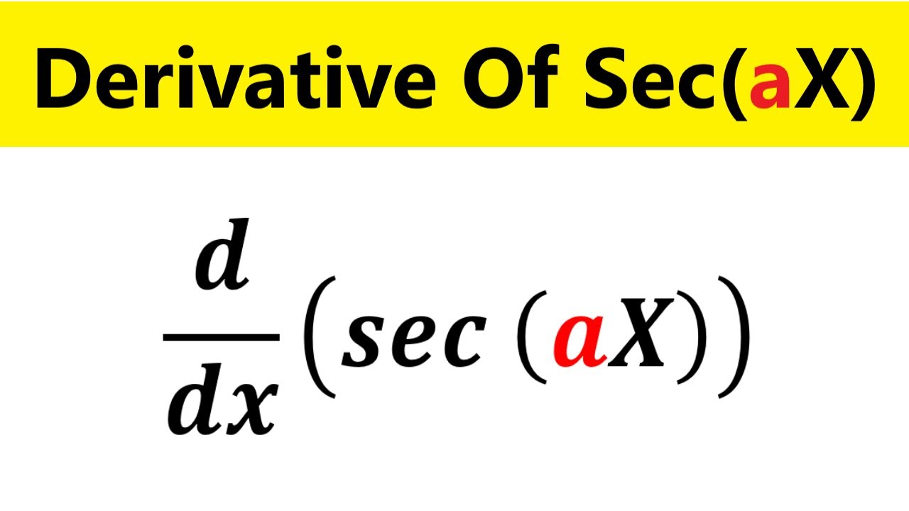 Finding derivative sec x