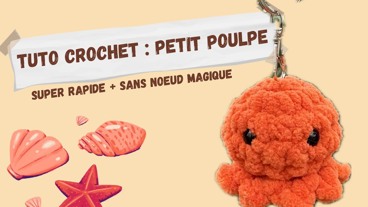 TUTO CROCHET : POUPLE sans noeud magique en 10min
