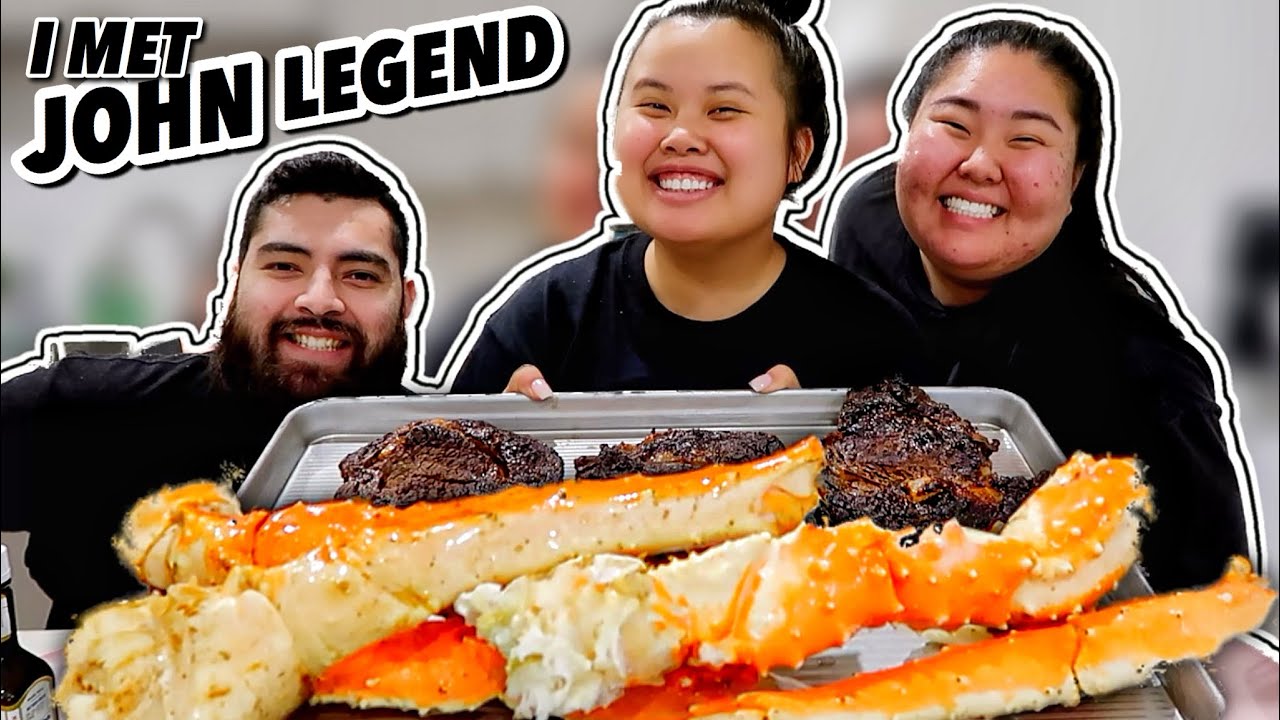 COSTCO KING CRAB LEGS + RIB EYE STEAK MUKBANG 먹방 EATING SHOW (SURF AND TURF)