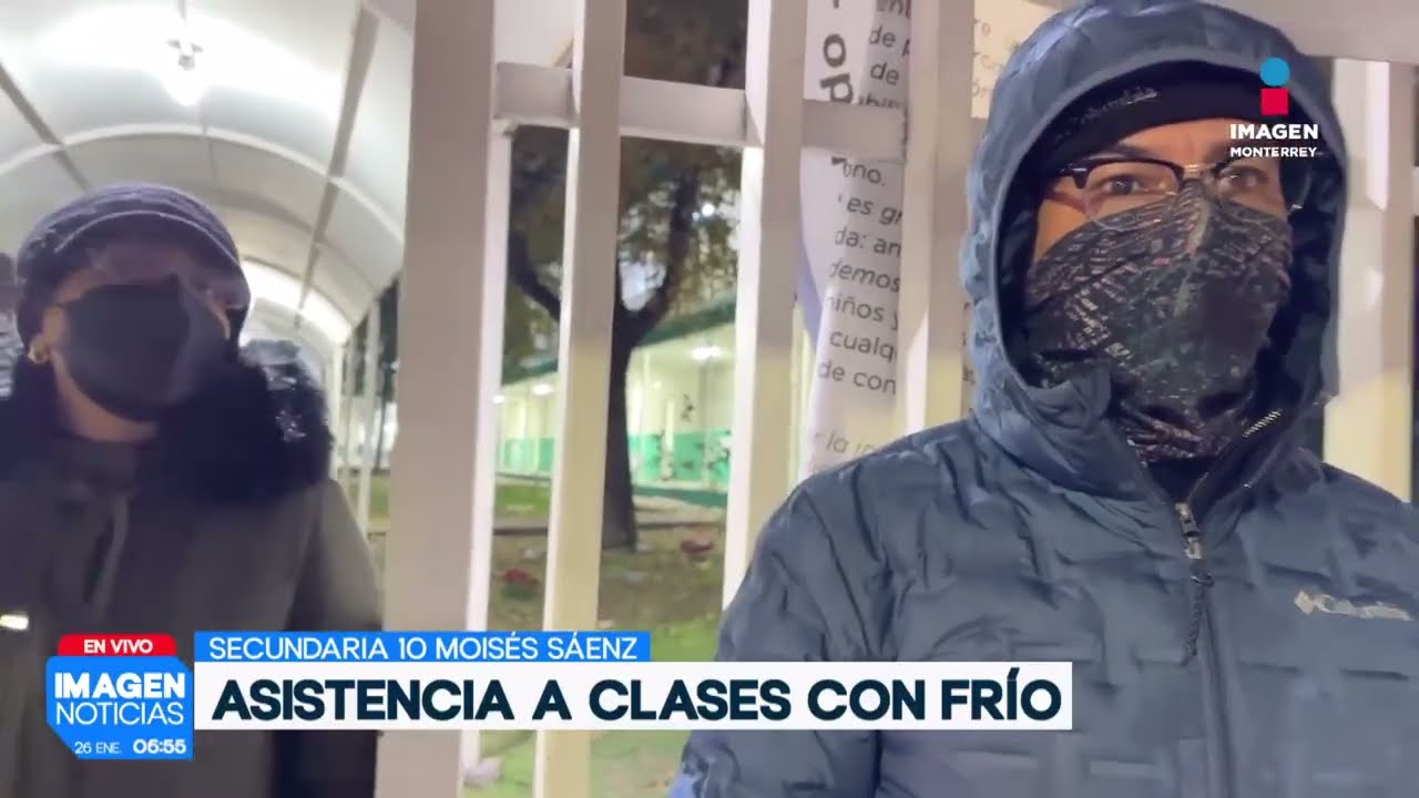 Baja afluencia de estudiantes por el frío en Monterrey | Noticias MTY primera emisión