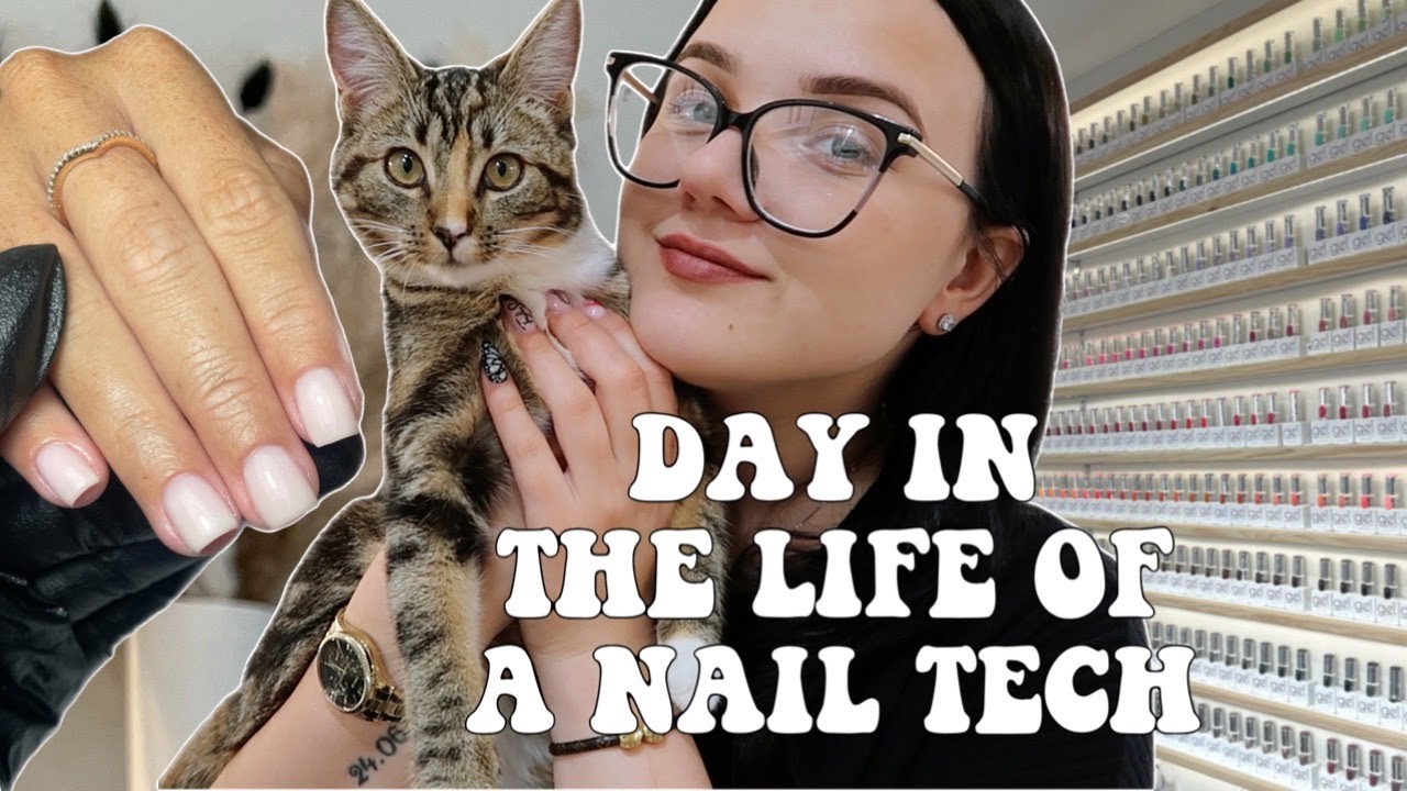 DAY IN MY LIFE as a NAIL TECH working from HOME SALON 💅🏻| CLIENTS, SWATCHING, CLEAN & TIDY ECT