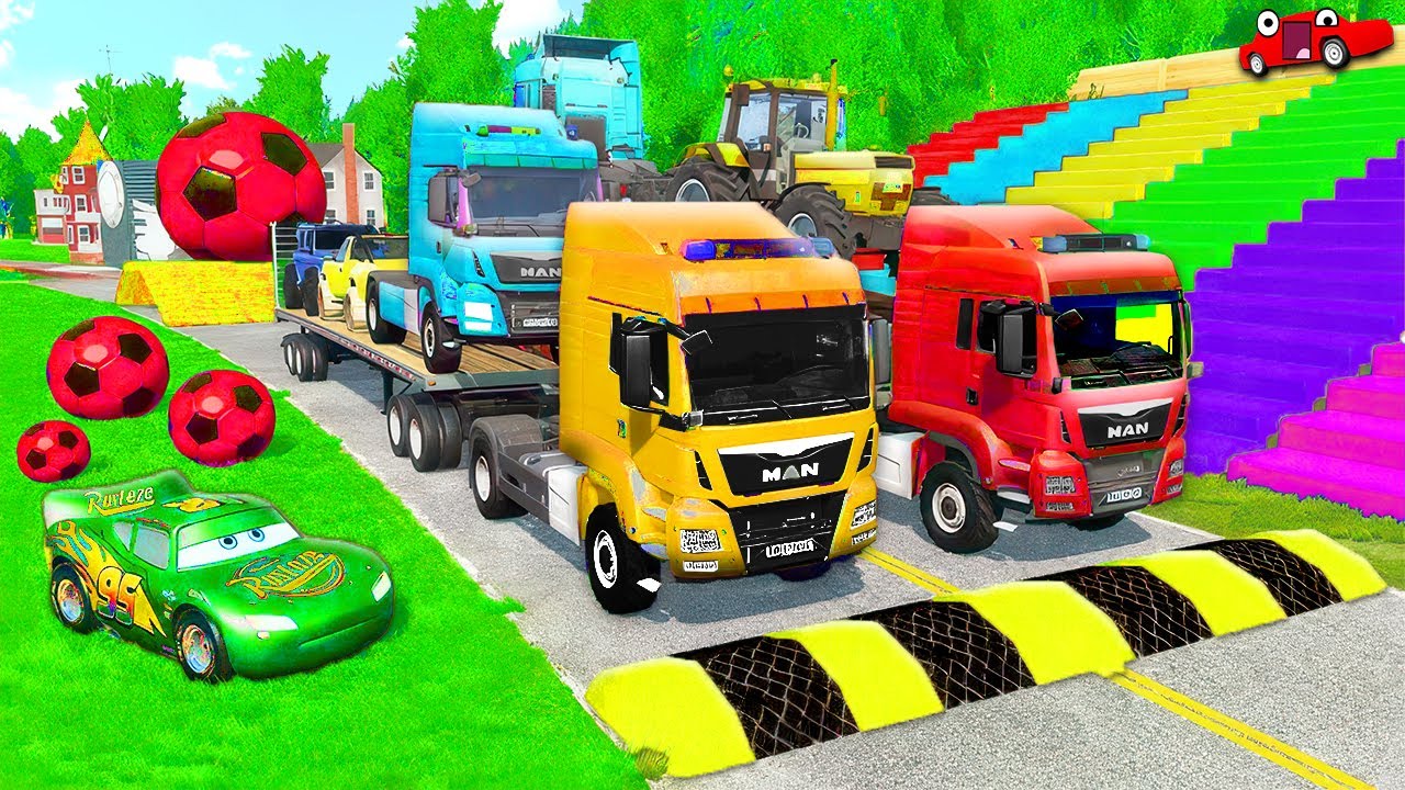 Small to Giant Cars vs Giant Bulge - BeamNG.drive #31 🔧