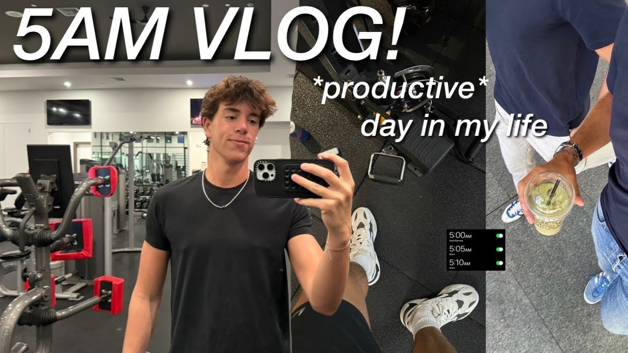 5:00am Productive Morning Routine to lock in & stay productive