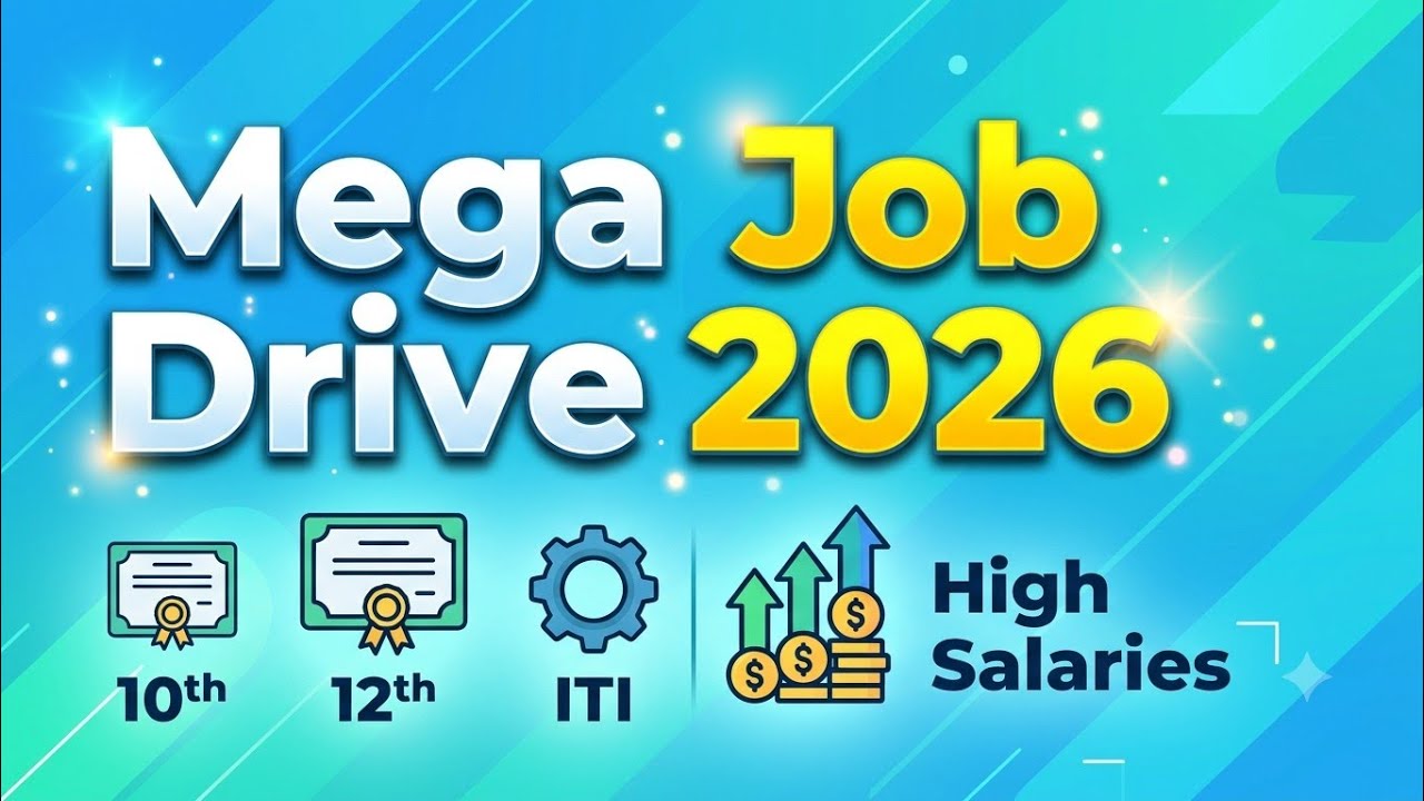🚀 Big Job Campus Drive 2026 | 10th/12th/ITI Jobs | Salary Up to ₹21,000/- 💰