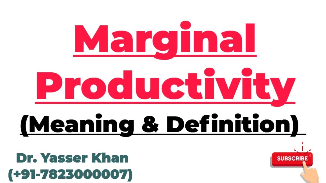 Marginal Productivity | Meaning Of Marginal Productivity | Economics | Microeconomics | CUET | UGC