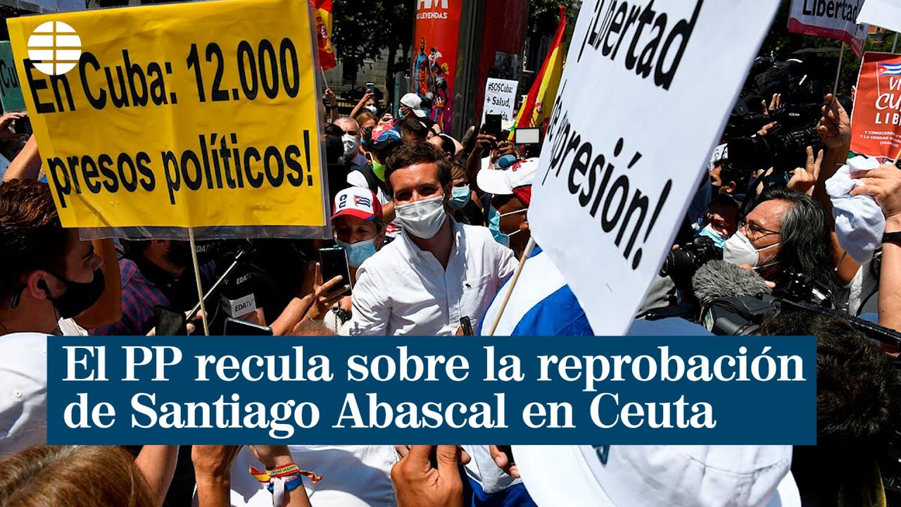 El PP recula sobre la reprobación de Santiago Abascal en Ceuta: 
